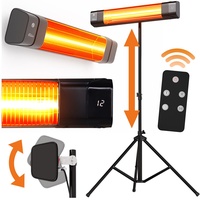 Tronitechnik Karbon Heizstrahler Wärmelampe Ständer 1500W (3000W Leistung) 3