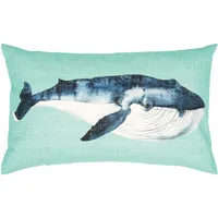 PAD Dekokissen PAD "WATERWORLD", blau (turquoise), B:60 L:35, Obermaterial:
