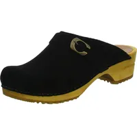Sanita Wood-Hedi Open Clog Black Gr.40 | Schwarz 40