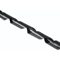 Hama Flexibler Spiral-Kabelschlauch, universal, 7,5 mm, 2,5 m, Schwarz