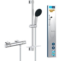 Grohe Brausegarnitur mit Thermostat Precision Feel mit Wassersparfunktion