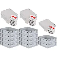 Proregal SuperSparSet 10x Eurobox NextGen Grip mit Scharnierdeckel und