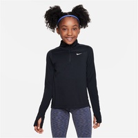 Nike Dri-FIT 1/2-Zip langarm Trainingsshirt Mädchen 010 black/white S