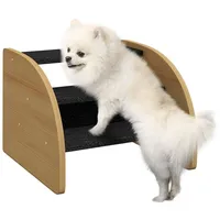 PawHut Hundetreppe 3 Stufen mit Seitenwand für Kleine Hunde