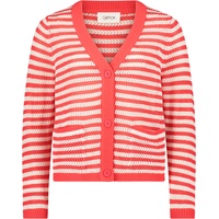 Cartoon Strickjacke | Beige,Orange - XL