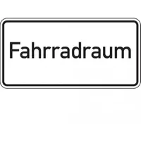 Wagner-sicherheit Hinweisschild Fahrradraum 100 x 200 mm Aluverbund