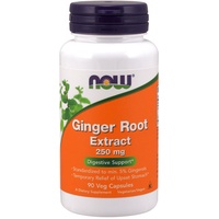 NOW Foods Ginger Root Extract 250 mg, 90 Kapseln