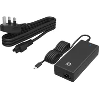 Conceptronic OZUL03BUK 100W GaN USB PD Desktop-Ladegerät, Integriertes USB-C-Kabel,