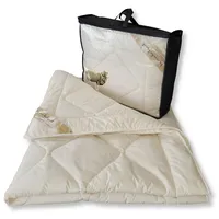 Meivita Merino Schafschurwolle Sommerdecke in 155x220 cm - Beige