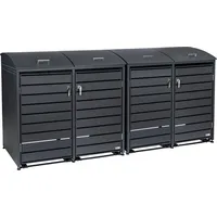 Zelsius Mülltonnenbox 4er 120-240 L grau