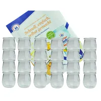 Mambocat 24er Set Weck Gläser 220 ml Tulpengläser incl.