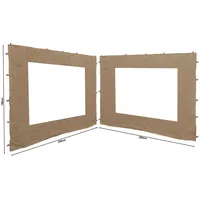 Quick Star 2 Seitenteile 250x190cm für Gartenpavillon Antik Pavillon