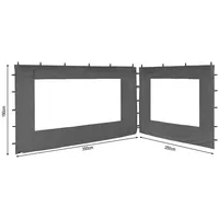 Quick Star 2 Seitenteile 250x190cm 350x190cm für Pavillon Nizza