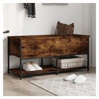 VidaXL Sitzbank mit Stauraum Räuchereiche 100x42,5x47 cm Holzwerkstoff