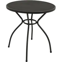 DEGAMO Bistrotisch CLASSIC 70cm rund, Streckmetall anthrazit