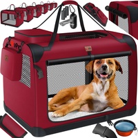 Lovpet LOVPET® Hundebox Hundetransportbox faltbar Inkl.Hundenapf Transporttasche Hundetasche Transportbox