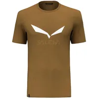 Salewa Solidlogo Dri-release Kurzarm-t-shirt - Gold / Brown 3XL