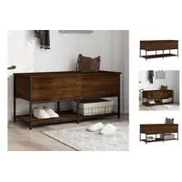 VidaXL Sitzbank mit Stauraum Braun Eichen-Optik 100x42,5x47 cm