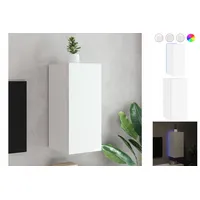 VidaXL TV-Wandschrank mit LED-Leuchten Weiß 30,5x35x70 cm