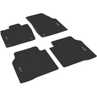 Volkswagen 14B06150082V Gummi Fußmatten Premium Allwetterfußmatten 4X Gummimatten, schwarz,