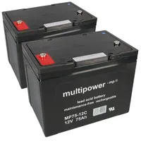 Q-Batteries Ersatzakku f. Ortopedia Allround 950/952 2 x 12V