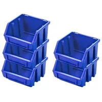 Proregal SuperSparSet 5x Sichtlagerbox 1 | HxBxT 7,5x11,6x11,2cm |