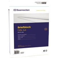 SOENNECKEN Briefblock 1383 DIN A4 70g holzfrei 50Blatt rautiert