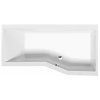 HAK VERSYS R asymmetrische Badewanne 160x84x70cm, rechts, weiss