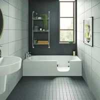 HAK Badewanne mit Tür/Seniorenbadewanne 169,5x70cm Ausführung Rechts