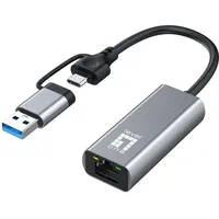 LevelOne USB-0423 2,5-Gigabit-Ethernet-2-in-1-USB-C/A-Netzwerkadapter