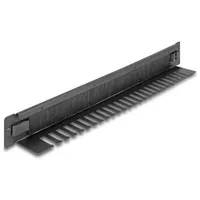 DeLock 66552 19 Zoll Netzwerkschrank-Bürstenleiste 1 HE Schwarz