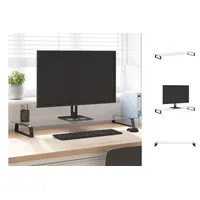 VidaXL Monitorständer Schwarz 100x35x8 cm Hartglas und Metall