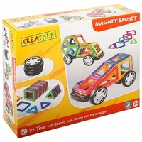 Creathek Magnet-Bauset mit Rädern, 32 Teile