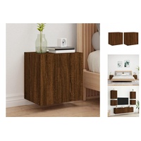 VidaXL TV-Wandschränke 2 Stk. Braun Eiche-Optik 40,5x30x40 cm