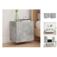 VidaXL TV-Wandschränke 2 Stk. Betongrau 40,5x30x40 cm Holzwerkstoff