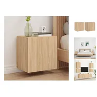 VidaXL TV-Wandschränke 2 Stk. Sonoma-Eiche 40,5x30x40 cm Holzwerkstoff