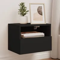 VidaXL TV-Wandschrank Schwarz 40x30x30 cm Holzwerkstoff