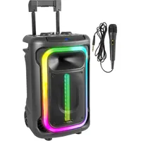 Ibiza MOBILE800 akkubetriebenes Soundsystem 800W, TWS, Mikrofon, Trolley