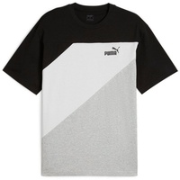 Puma Power Colorblock Kurzarm-T-Shirt Black L