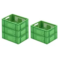 Proregal 5x Eurobehälter Obst- und Gemüsekasten HxBxT 14,2x30x40cm |