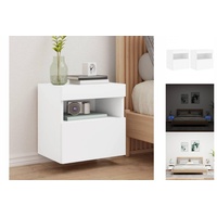 VidaXL TV-Wandschränke mit LED-Leuchten 2 Stk. Weiß 40x30x40 cm