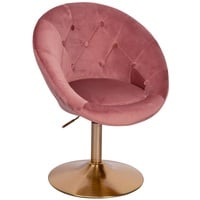 Wohnling Besuchersessel WL6.300 rosa Stoff