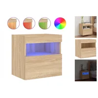 VidaXL TV-Wandschrank mit LED-Leuchten Sonoma-Eiche 40x30x40 cm