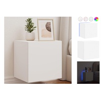 VidaXL TV-Wandschrank mit LED-Leuchten Weiß 40,5x35x40 cm