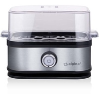 Alpina Eierkocher, 210 Watt, Silber-Schwarz