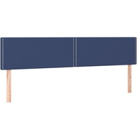 VidaXL Kopfteile 2 Stk. Blau 90x5x78/88 cm Stoff