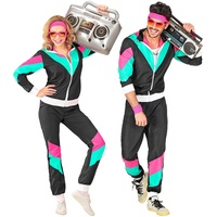 W widmann milano party fashion 80er-Jahre-Trainingsanzug, schwarz