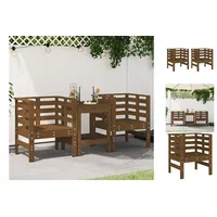 VidaXL Gartenstühle 2 Stk. Honigbraun 61,5x53x71 cm Massivholz Kiefer
