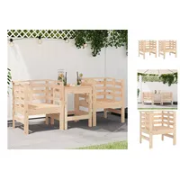 VidaXL Gartenstühle 2 Stk. 61,5x53x71 cm Massivholz Kiefer