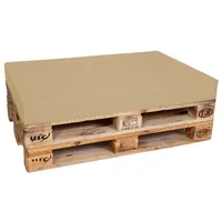 TexDeko Palettenkissen für Europalette 120x80x12cm Loungekissen Palettenpolster wasserabweisend (Beige)